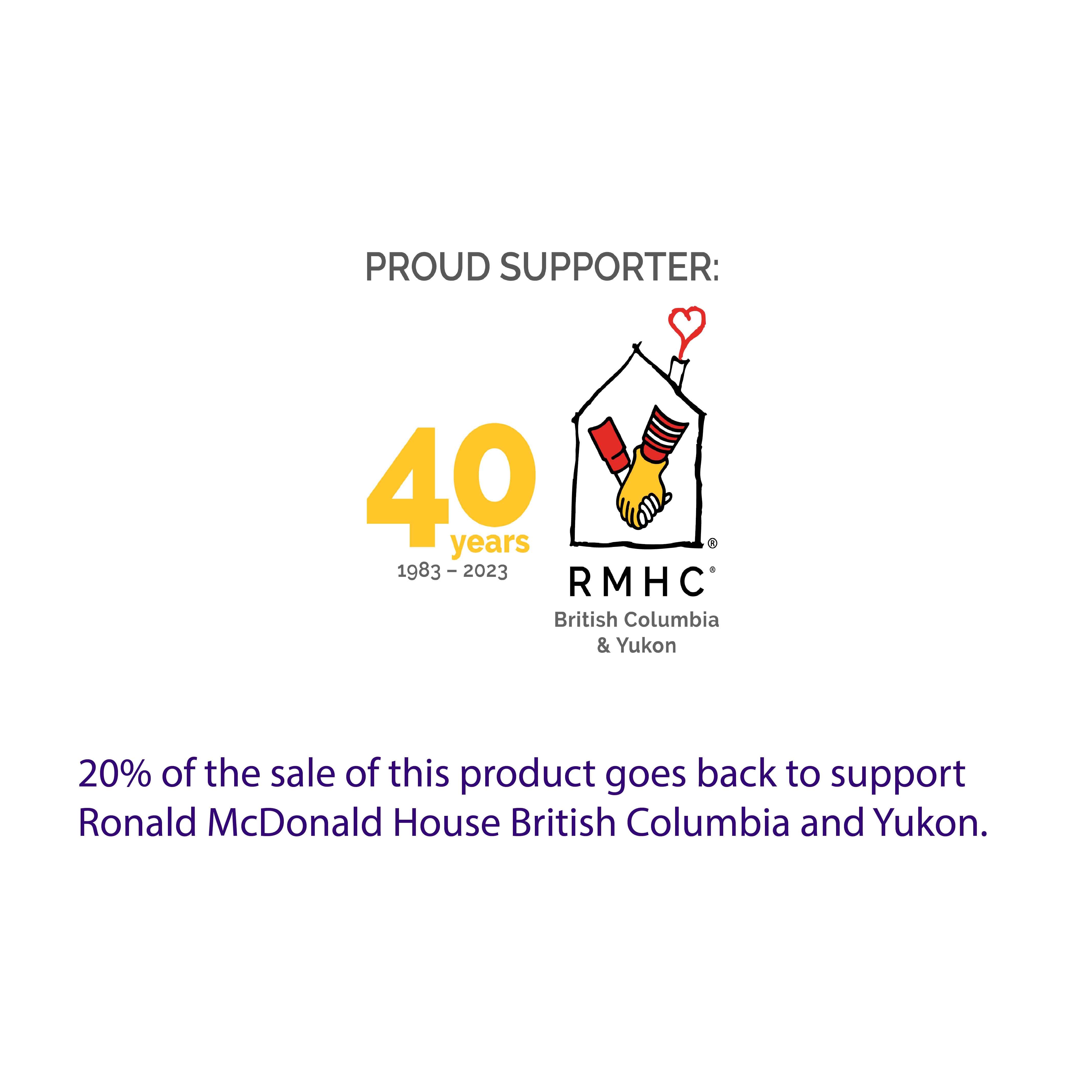 Logo of Ronald McDonald House British Columbia and Yukon - Loot Toy is a proud supporter