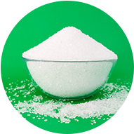 Magnesium sulphate, relaxing and soothing ingredient in bath products.